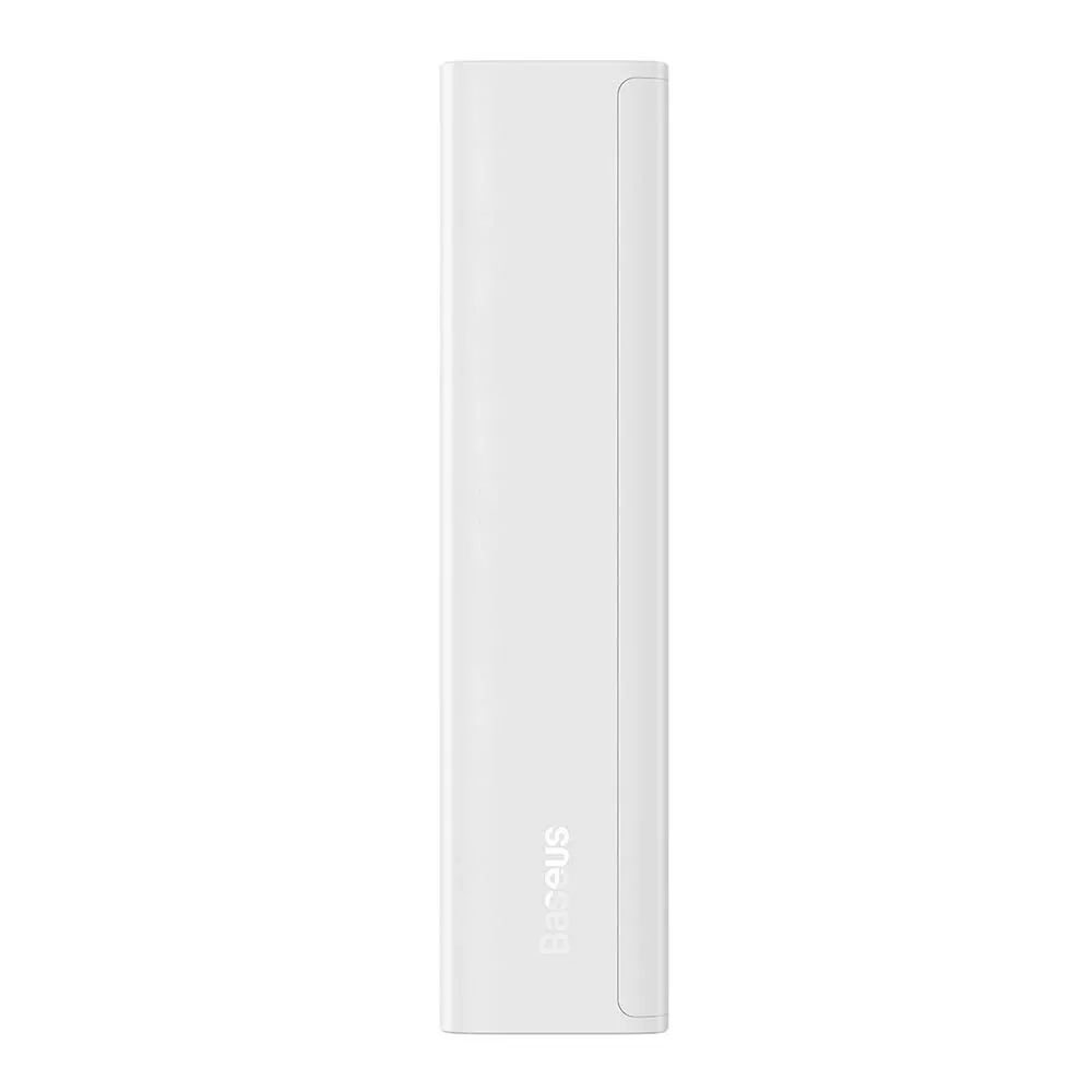 baseus adaman2 powerbank with digital display 10000mah 30w 2 x usb 1x usb type c power delivery quick charge scp white ppad040002 10