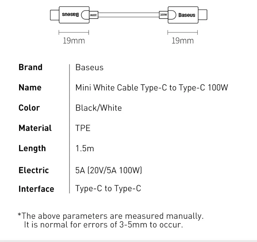 baseus charger usb c 100w q.c 5.0 gan2 fast with cable type c black tzccgan l01 pic 02