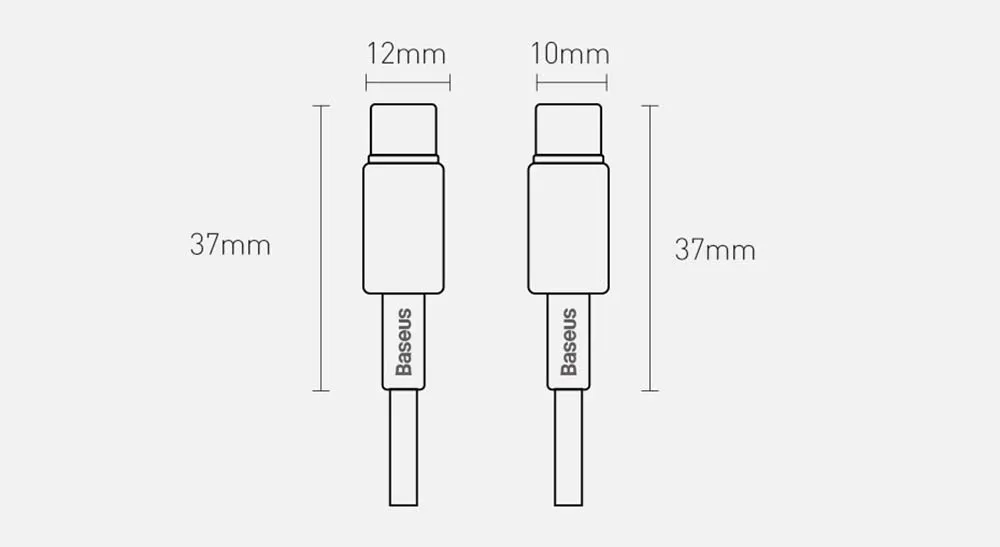 baseus usb type c usb type c cable fast charging power delivery quick charge 100 w 5 a 1 m black catwj 01 17