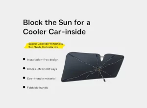 Зонт для лобового стекла автомобиля Baseus CoolRide Lite — солнцезащитный экран от жары и ультрафиолета