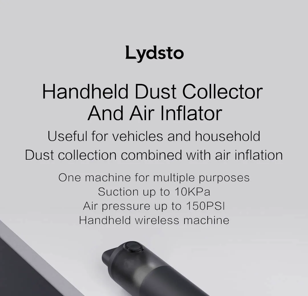 lydsto handheld dust collector and air inflator pic 01