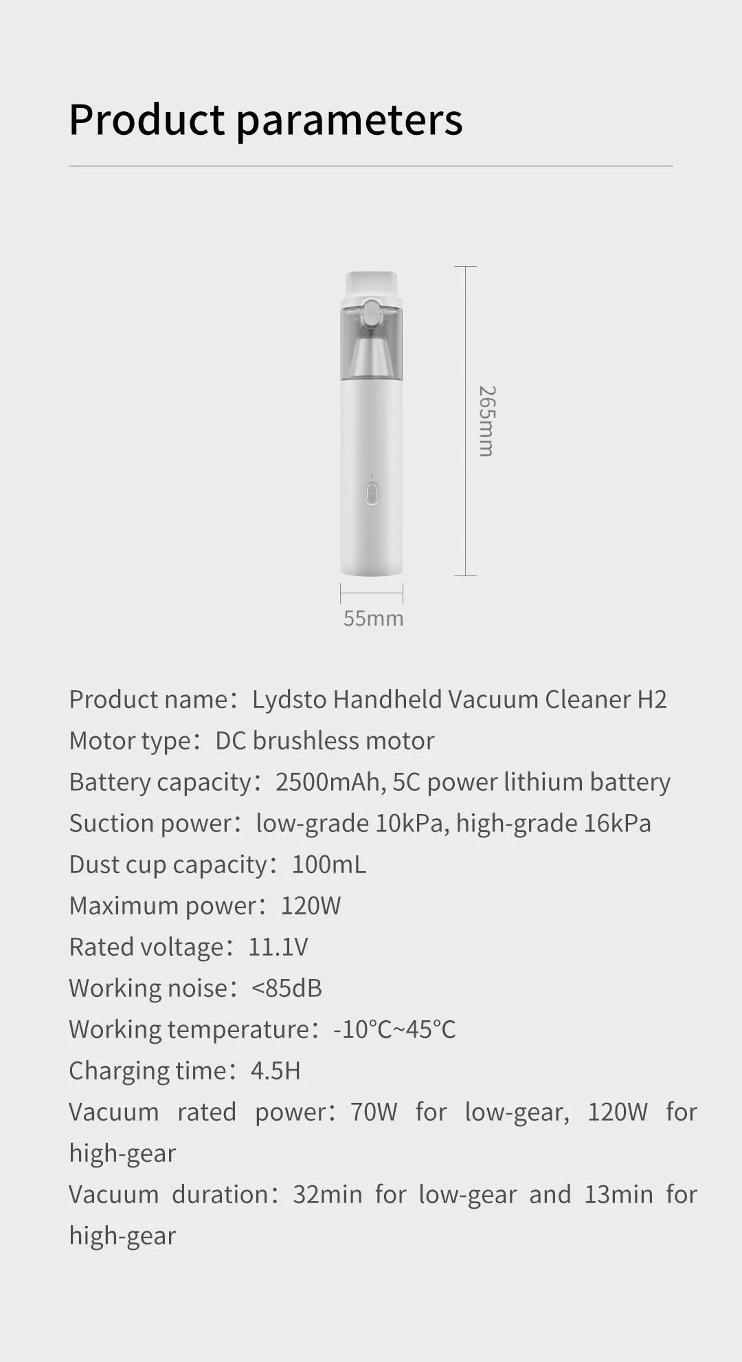 lydsto handheld vacuum cleaner h2 pic 18