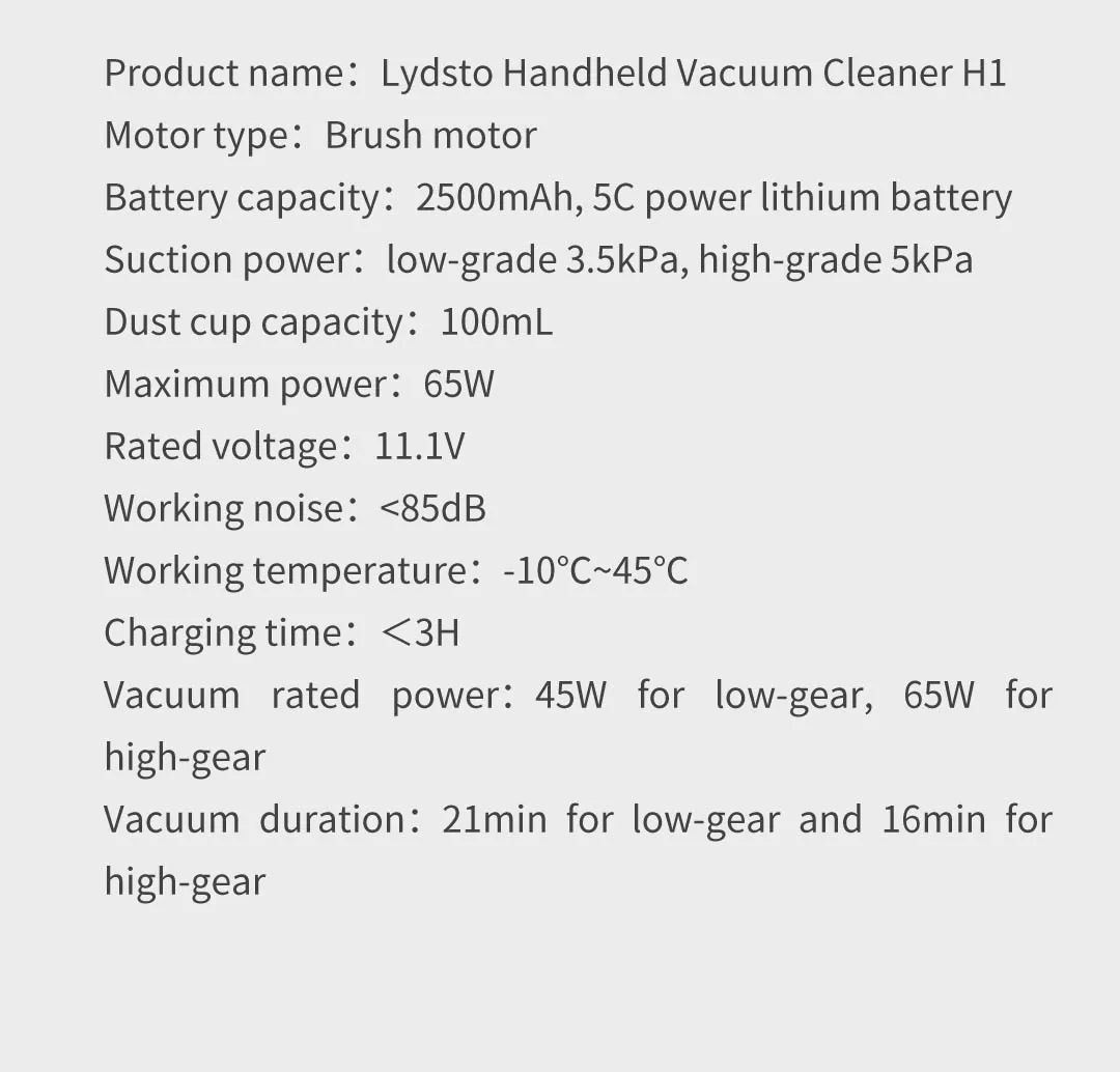 lydsto vacuum cleaner h1 pic 20